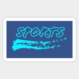 Sports text with splash Magnet